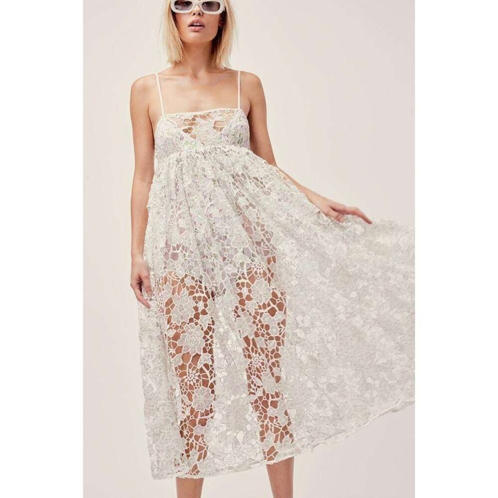 For Love and Lemons Sundae Tank Midi Dress size S